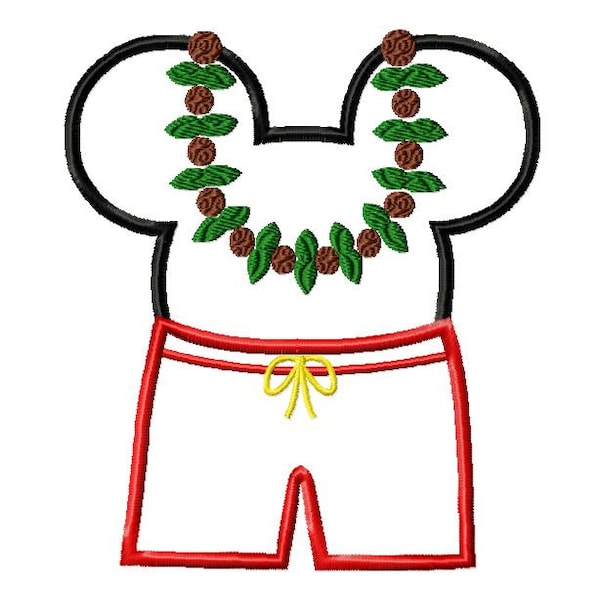 Character Inspired Beach Shorts Embroidery Applique Design Instant Download Digital File