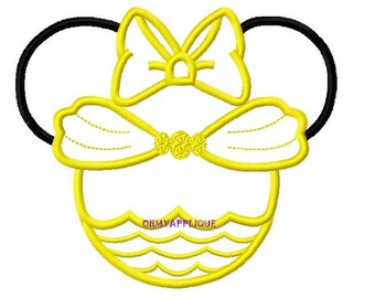 Character Inspired Miss Mouse Belle Princess Beauty Embroidery Applique Design