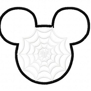 Character Inspired Mister Mouse Web Head Embroidery Applique Design