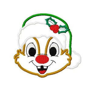Character Inspired Christmas Santa Dale Applique Embroidery Design Digital Embroidery Download