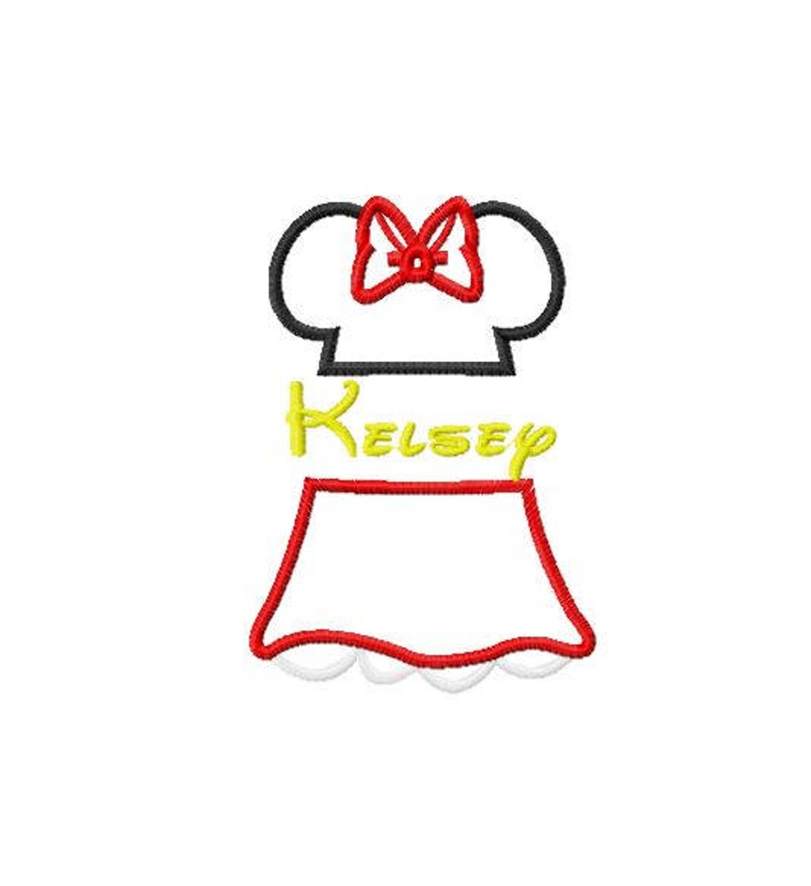 Add A Name or Initials Character Inspired Miss Mouse Split | Etsy