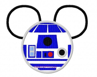 Character Inspired Star Fight droid Embroidery Applique Design