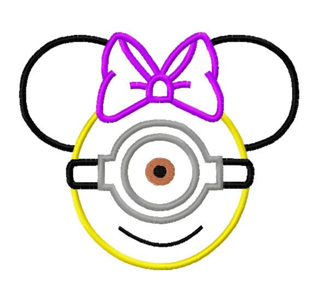 Character Inspired Yellow Helper Girl Embroidery Applique Design - Etsy