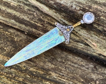 Moon Blade - Magical Fairy Sword - Miniature Sword - Handmade Fantasy Knife