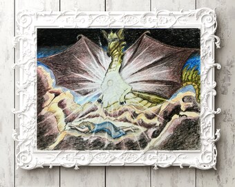 The Guardian Dragon Illustration Fine Art Print