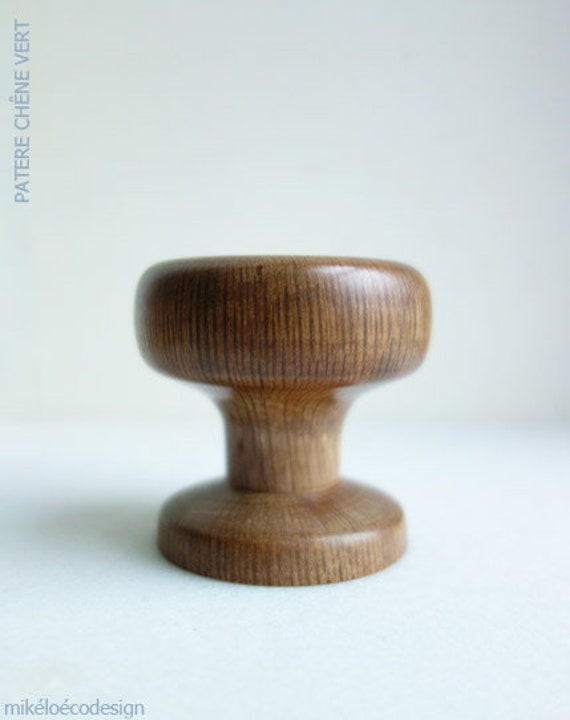 Patère Murale en Bois de Chêne