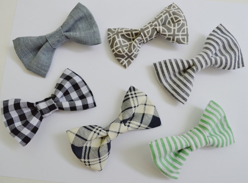 Gray Seersucker Boy Bow Tie Gray Striped Seersucker Boy Bow Etsy