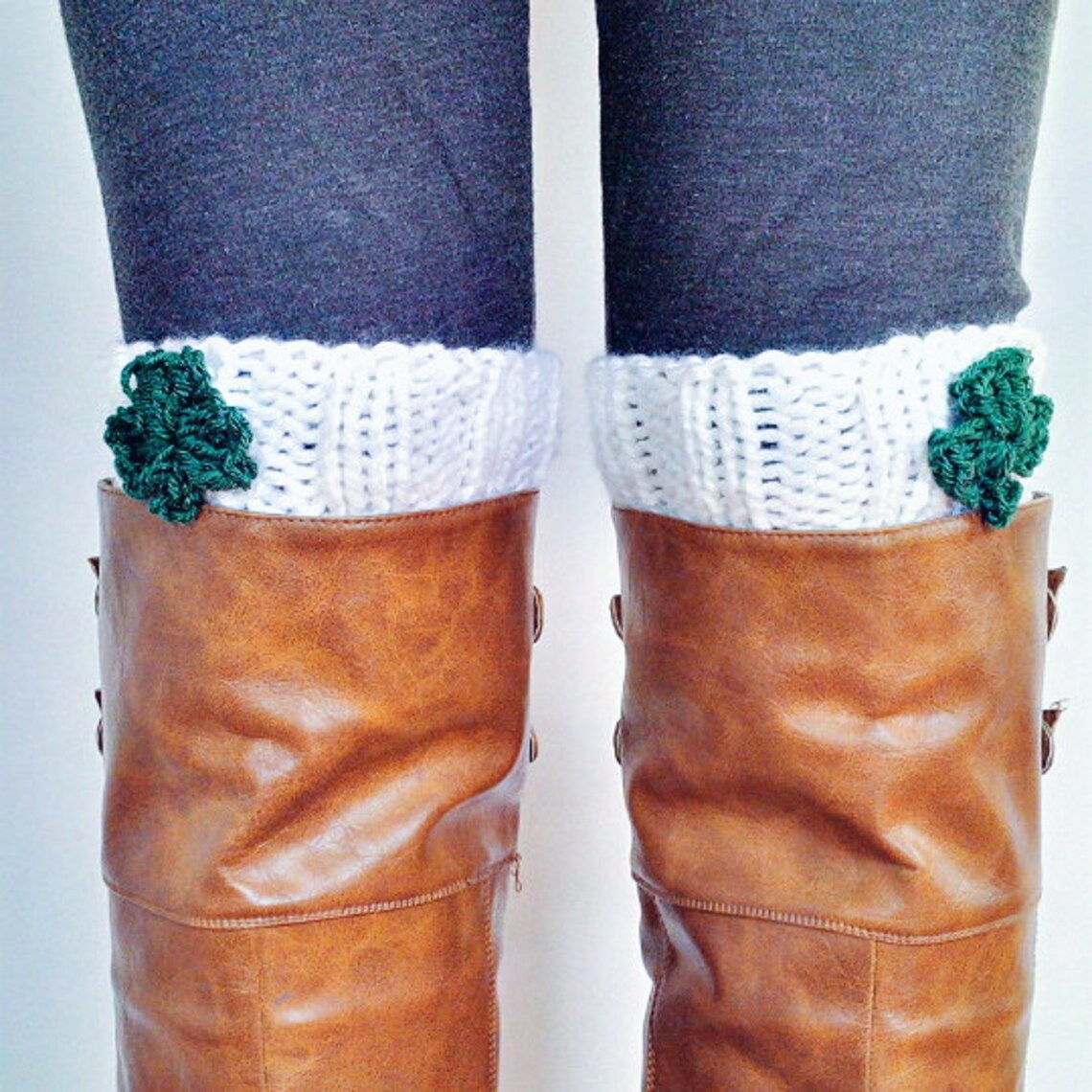 St. Patrick's Day Boot Cuffs Shamrock St. Patrick's Etsy