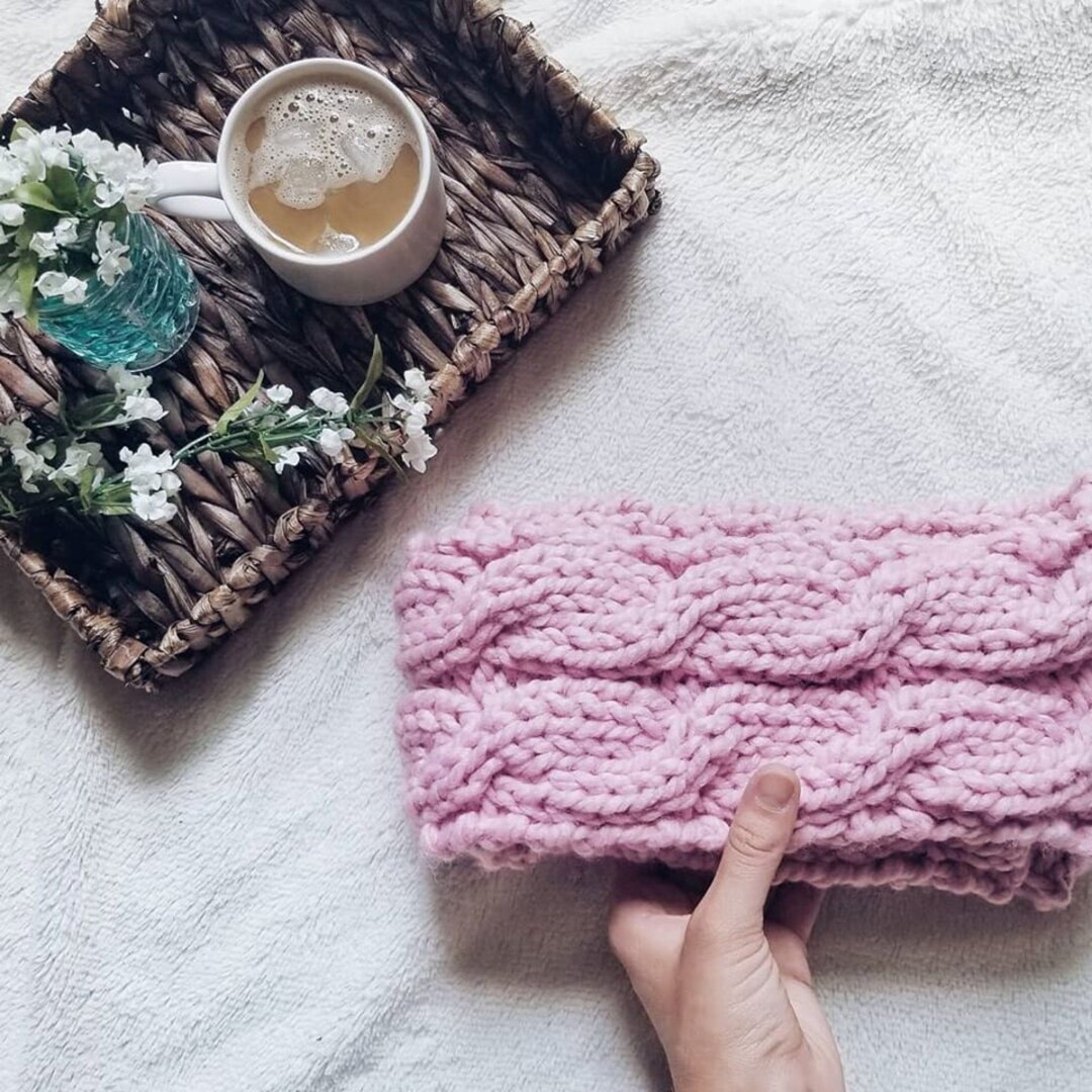 Cable Knit Infinity Scarf PATTERN: Super Bulky Yarn (PDF Pattern) - Etsy