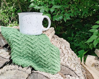BREIPATROON: breipatroon vaatdoek voor beginners, campinggebreid vaatdoekpatroon voor beginners, eenvoudig breipatroon vaatdoek