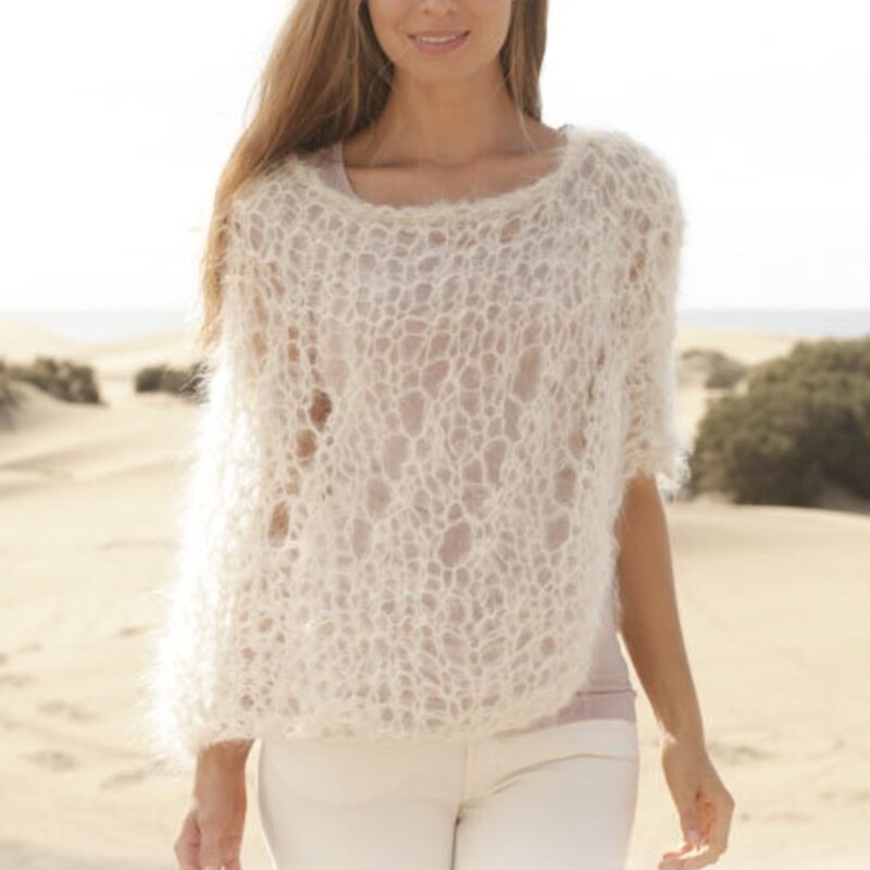 Knit Pom Cape