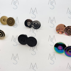 18 mm Magnetknöpfe für Handtaschen & Geldbörsen - Bag Hardware - 2 Minuten 2 Stich