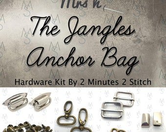Jangles Anchor Bag Hardware Kit - Sewing Patterns by Mrs H - 2 Minutes 2 Stitch