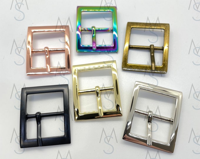 Pin Buckles Double Ended - 1-Inch Wide - Belt Buckle - Strap Buckle - Bag Hardware - 2 Minutes 2 Stitch