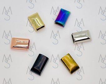 Zipper End Caps - Metal Zipper End Caps - End Tabs - Strap End Caps - Zipper End Tabs - 2 Minutes 2 Stitch