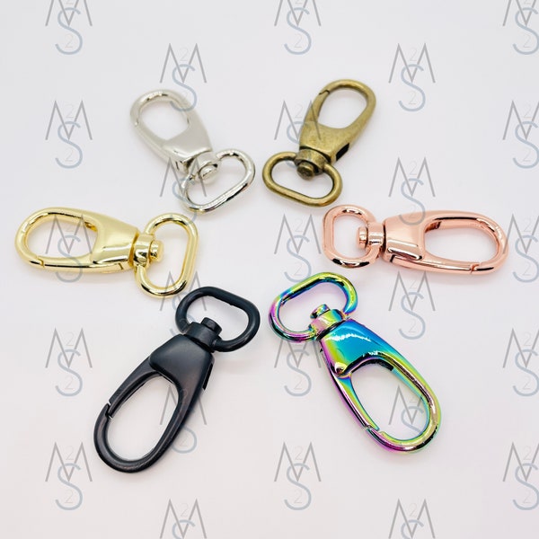 Swivel Clips - 3/4 Inch - Lobster Clasp - 19mm - Swivel Hooks - Bag Hardware - Strap Hooks - Strap Clips - 2 Minutes 2 Stitch