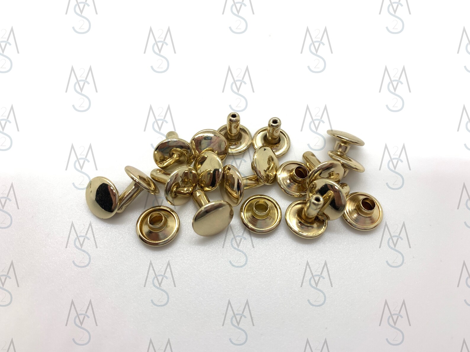 Double Capped Rivets 9mm Cap X 8mm Post - Bag Making Hardware - Bag ...