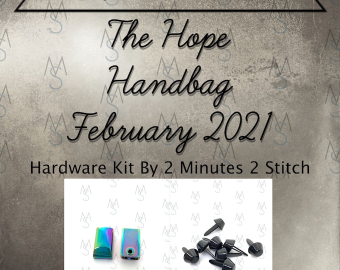 Hope Handbag Hardware Kit - Bag of the Month Club - February 2021 Hardware Kit - Sewing Patterns by Mrs H - Samantha Hussey