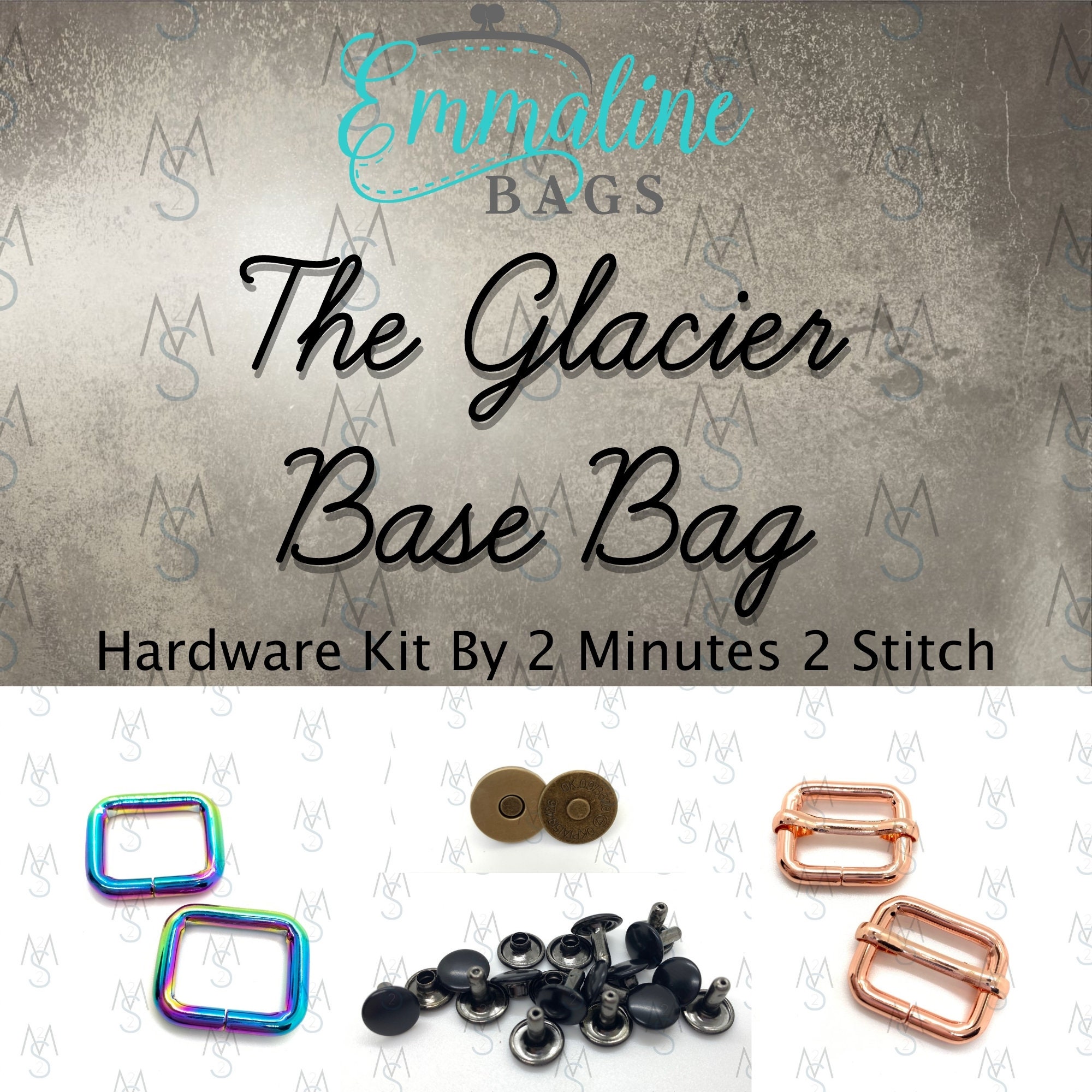 Glacier Base Bag Hardware Kit - Emmaline Bags - Hardware Kit by 2 Minutes 2  Stitch