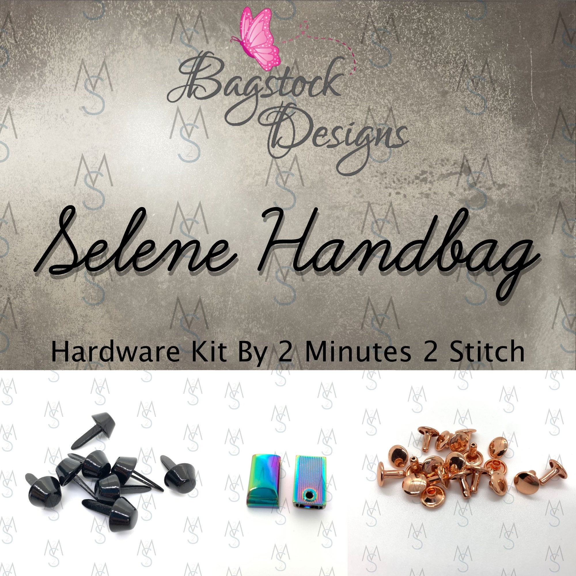 Selene Handbag Hardware Kit Bagstock Designs 2 Minutes 2 Stitch