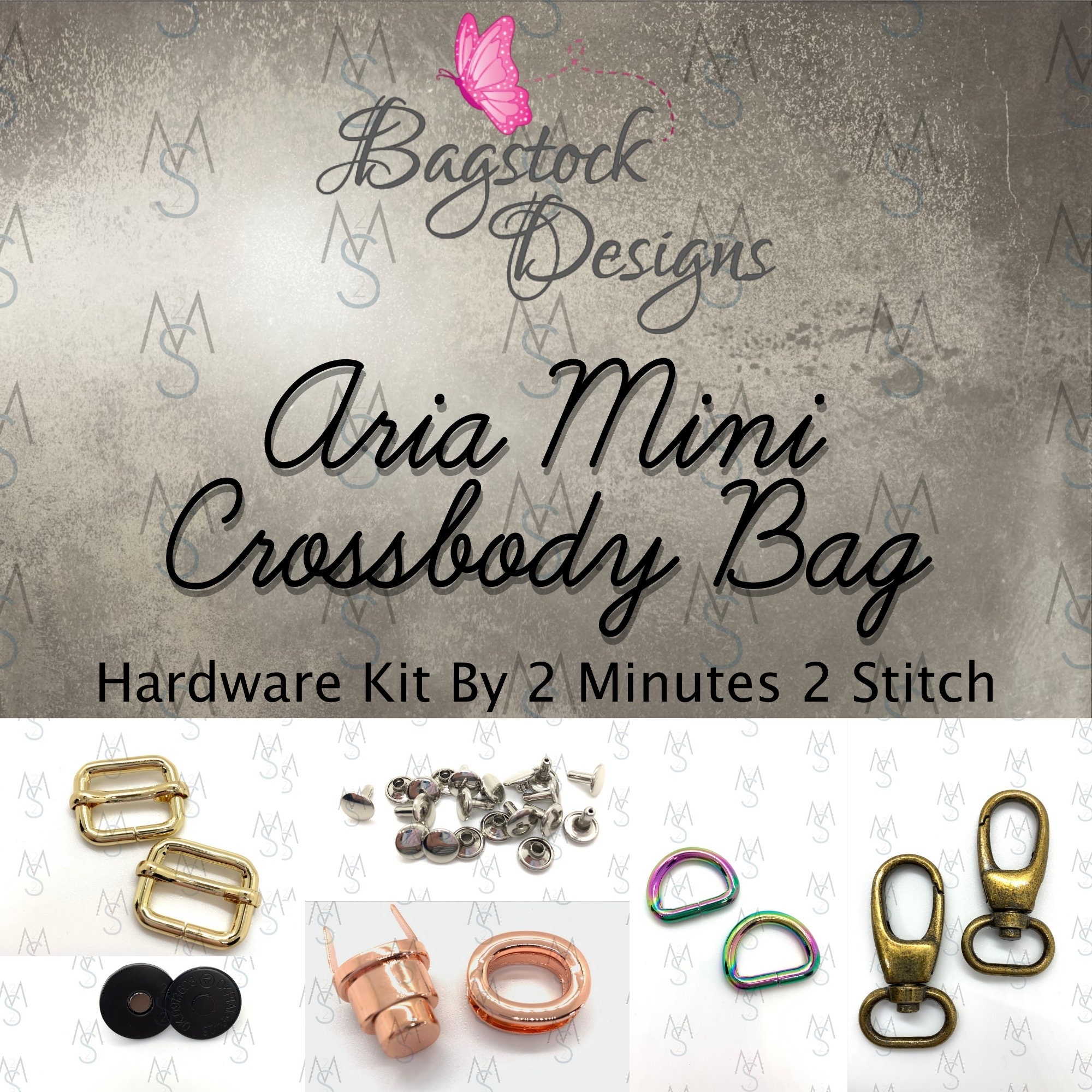 Aria Mini Crossbody Bag Hardware Kit - Bagstock Designs - 2