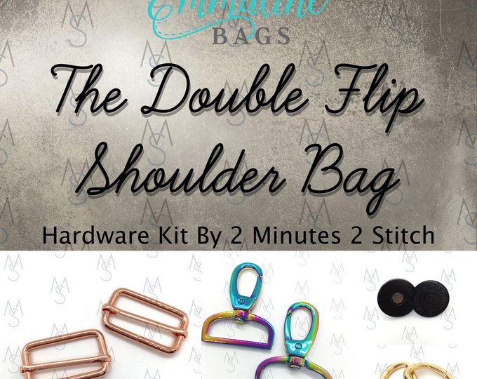 Double Flip Shoulder Bag Emmaline Bags Hardware Kit by 2 Minutes 2 Stitch Etsy