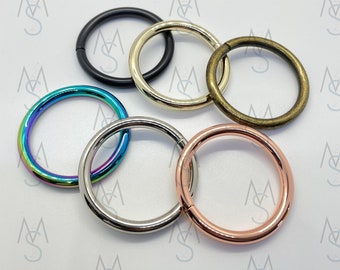 O-Rings - 1-1/2 Inches Wide - Metal O Rings - Bag Hardware - 2 Minutes 2 Stitch