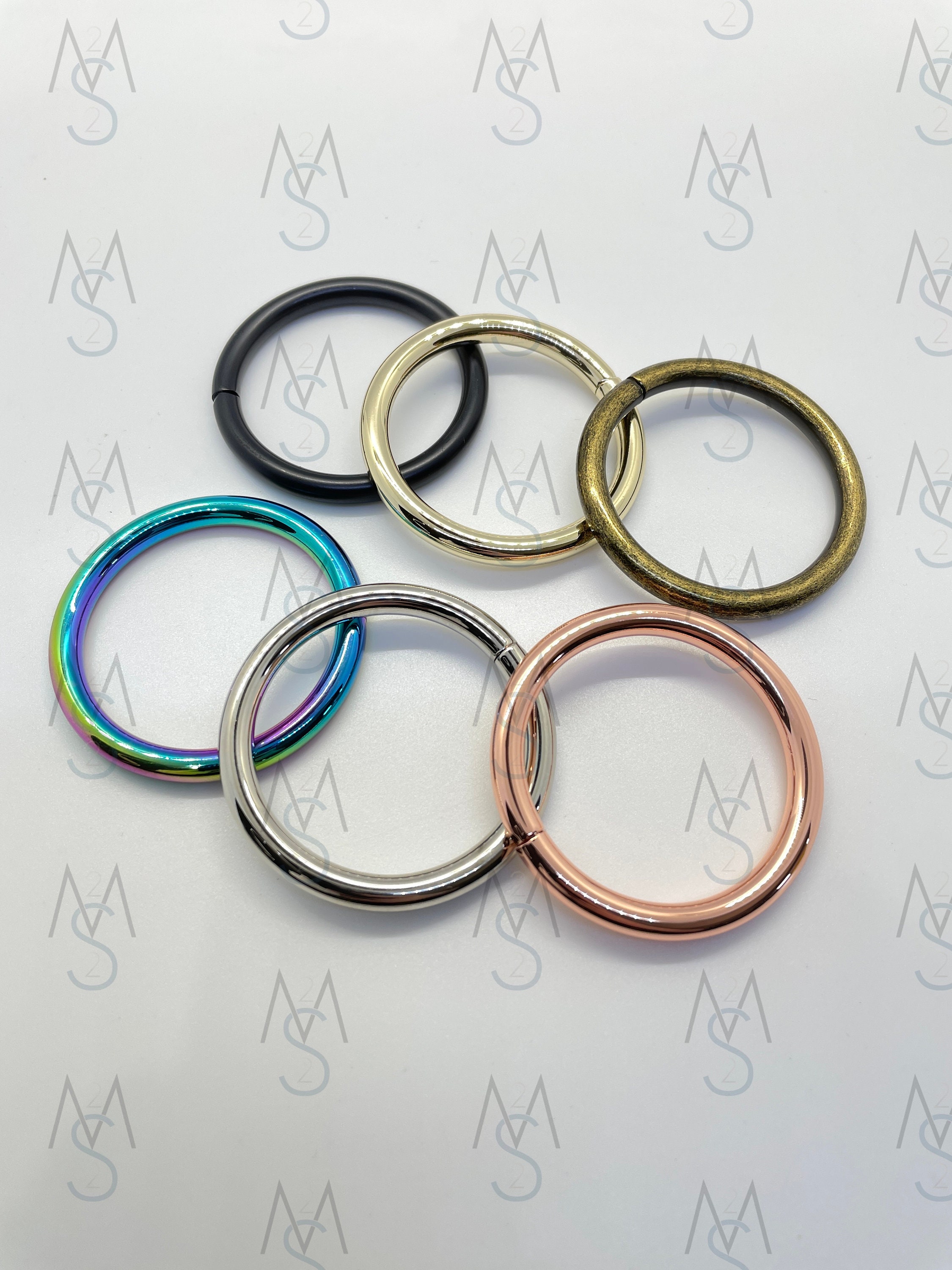 Metal O Rings Welded,diy Silver Ring,o Rings,purse Bag Making Hardware  Supplies,round Rings for Jewelry Making-48mmx38mm4pcs 