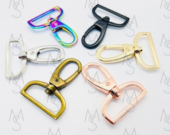 Swivel Clips - 1-1/2 Inch - Lobster Clasp - 38mm - Swivel Hooks - Bag Hardware - Strap Hooks - Strap Clips - 2 Minutes 2 Stitch