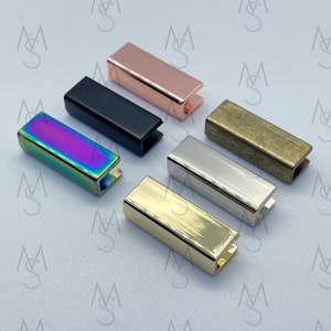 金属製ストラップエンド - 1インチ - ストラップエンドキャップ - バッグ金具 - 2分2ステッチ