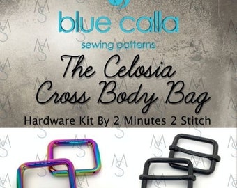 Celosia Cross Body Bag - Blue Calla Hardware Kit