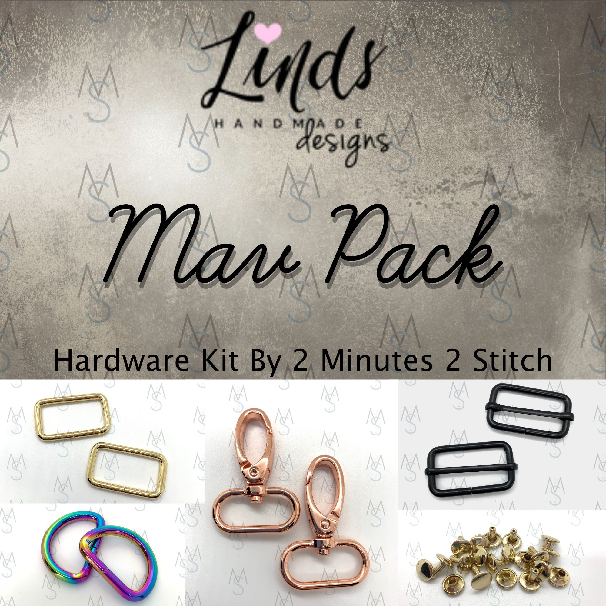 Mav Pack Hardware Kit Linds Handmade Designs Bag Making