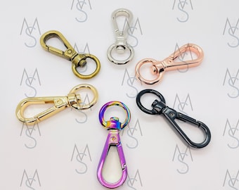 Swivel Clips - 1/2 Inch - 13mm - Swivel Hooks - Lobster Clasp - Bag Hardware - Strap Hooks - Strap Clips - 2 Minutes 2 Stitch