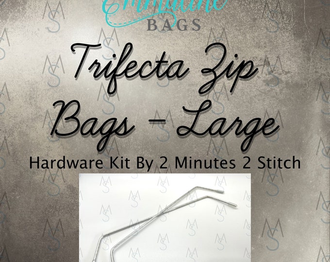 Trifecta Zip Bags Large Size Hardware Kit - Emmaline Bags - Hardware Kit by 2 Minutes 2 Stitch