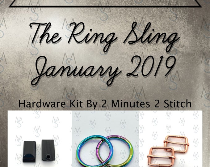Ring Sling - Bag of the Month Club - January 2019 Hardware Kit - Sewing Patterns by Mrs H