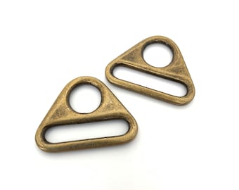Triangle Rings- 1-Inch Wide - Bag Hardware - 2 Minutes 2 Stitch