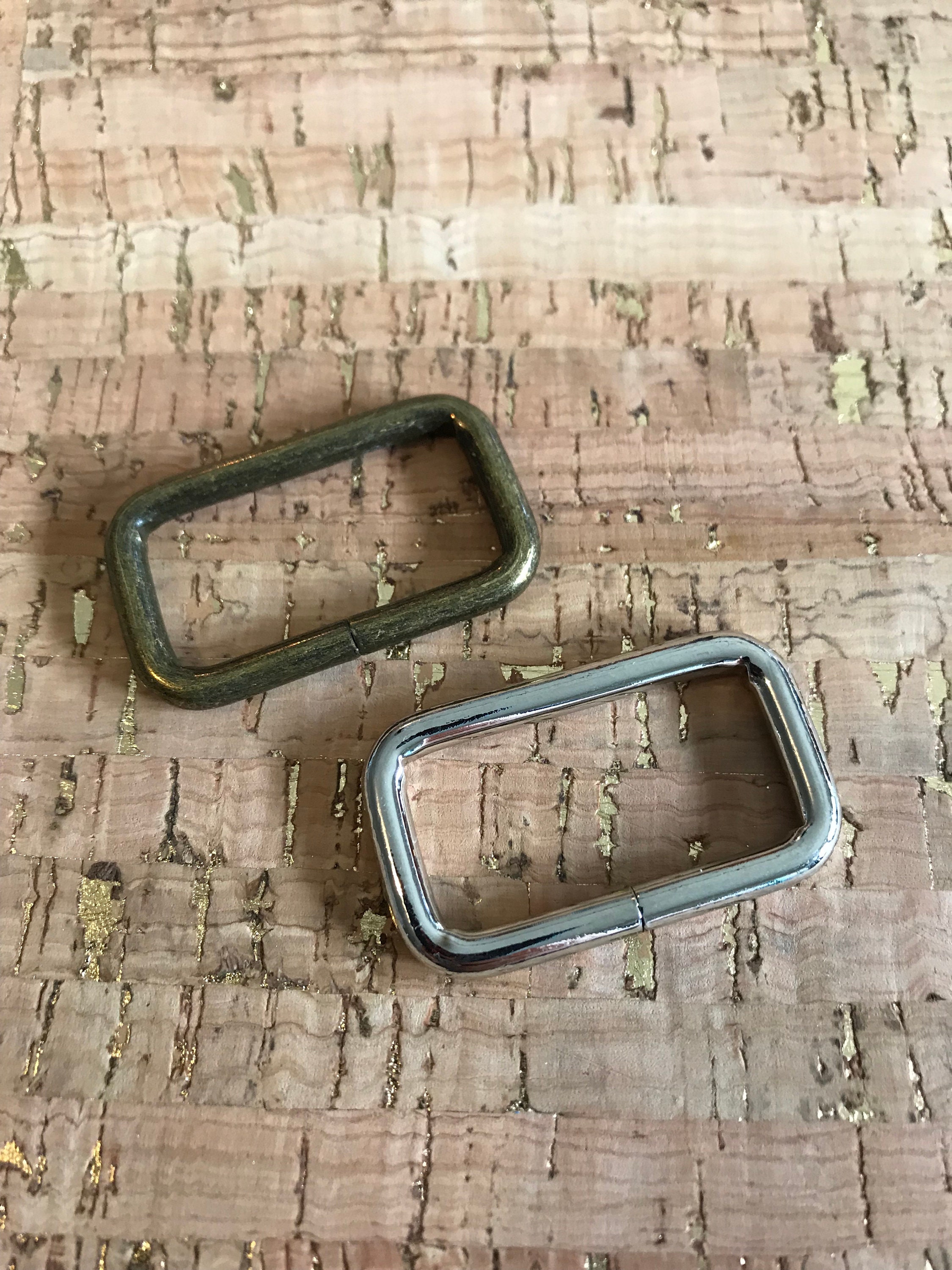 Rectangle Rings 3/4 Inch Wide Square Bag Rings Bag Etsy