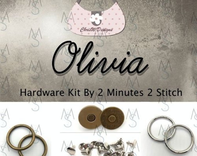 Olivia Hardware Kit - Chris W Designs - 2 Minutes 2 Stitch