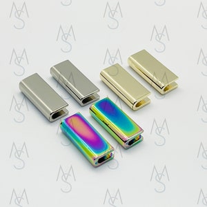 Metal Strap Ends - 1-Inch - Strap End Caps - Bag Hardware - 2 Minutes 2 Stitch
