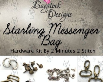 Starling Messenger Bag Hardware Kit - Bagstock Designs - 2 Minutes 2 Stitch