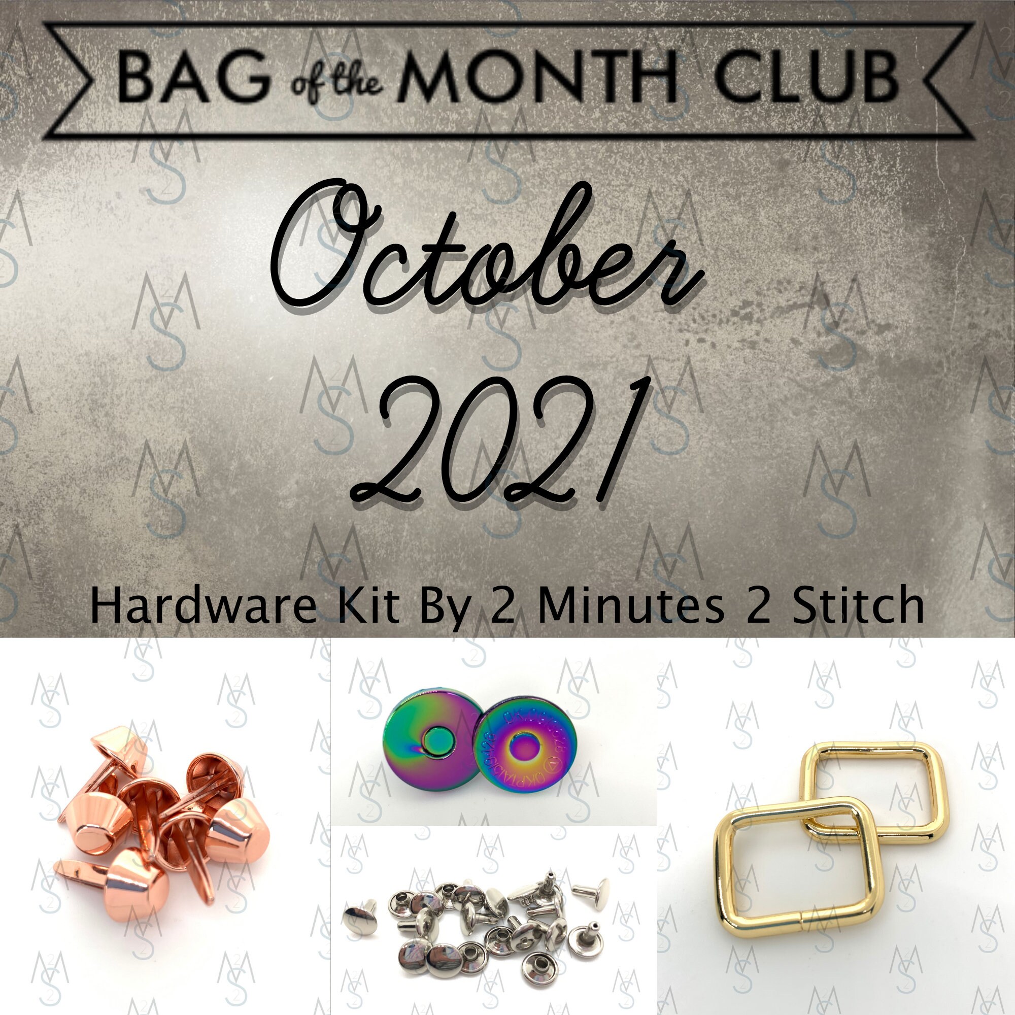 October 2021 Hardware Kit - Bag of the Month Club - Sewing Patterns b…
