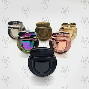 Press Locks - Thumb Lock - Tongue Lock - Bag Lock - Wallet Lock - Bag Clasp - Wallet Clasp - Bag Hardware - 2 Minutes 2 Stitch