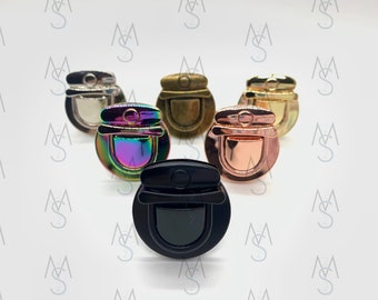 Press Locks - Thumb Lock - Tongue Lock - Bag Lock - Wallet Lock - Bag Clasp - Wallet Clasp - Bag Hardware - 2 Minutes 2 Stitch