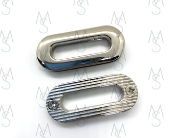 Oval Screw Together Grommet 1 Inch Nickel - Eyelet - 1-Inch - 25mm - Strap Anchor - Bag Hardware - Strap Hardware - 2 Minutes 2 Stitch
