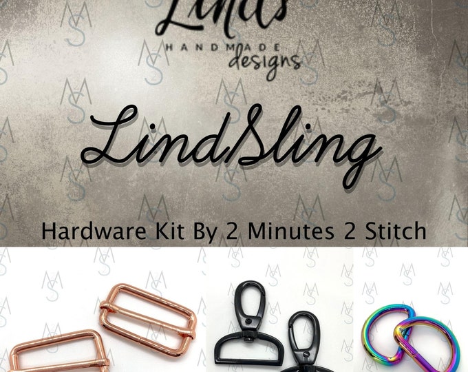 LindSling Hardware Kit - Linds Handmade Designs - Bag Making Hardware - 2 Minute 2 Stitch