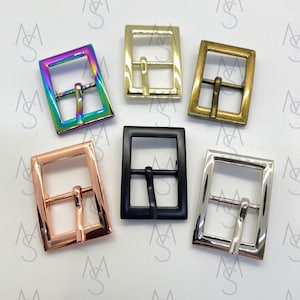 Pin Buckles Double Ended - 3/4-Inch Wide - Belt Buckle - Strap Buckle - Bag Hardware - 2 Minutes 2 Stitch