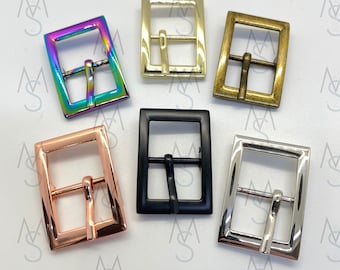 Pin Buckles Double Ended - 3/4-Inch Wide - Belt Buckle - Strap Buckle - Bag Hardware - 2 Minutes 2 Stitch