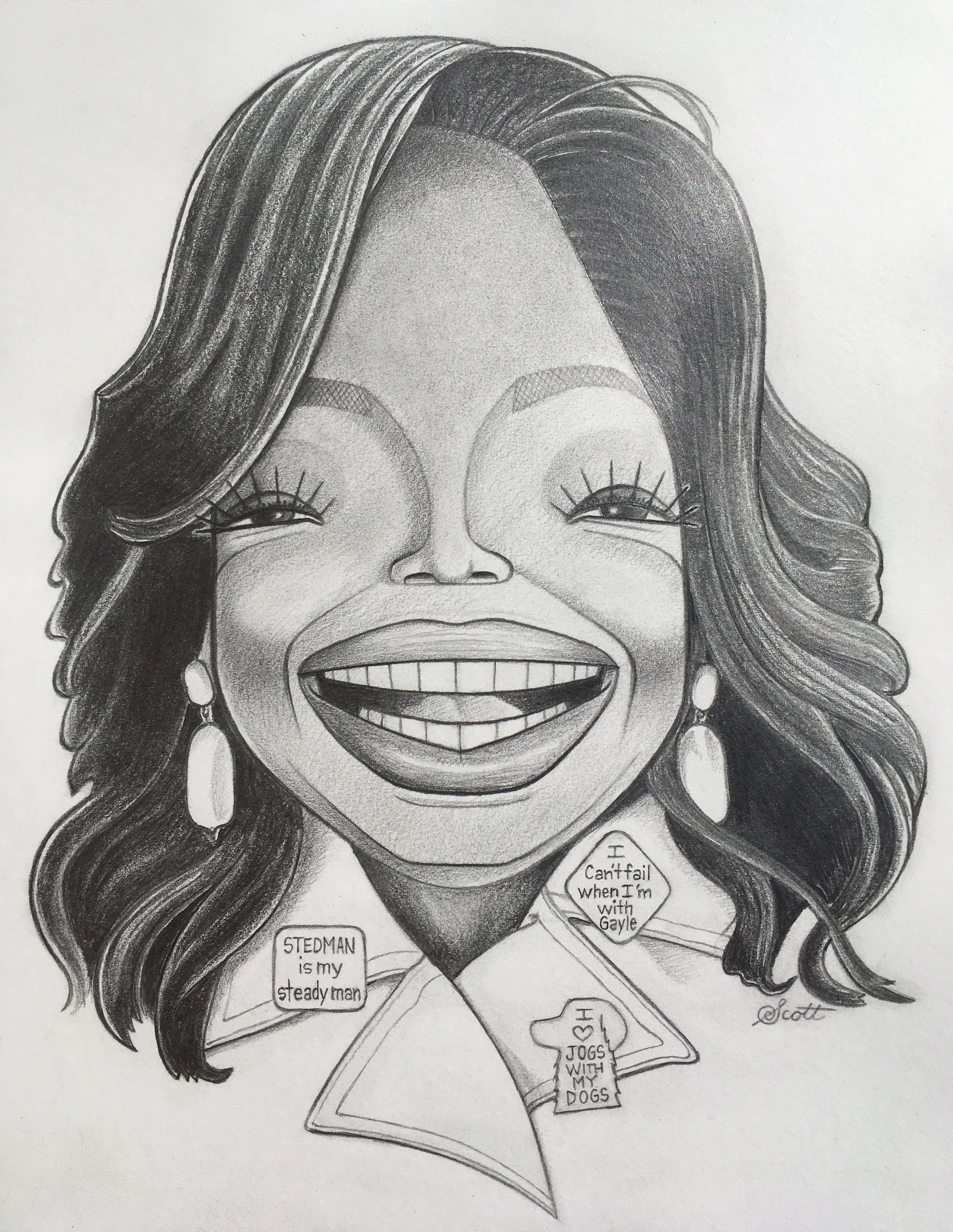 Caricaturas De Celebridades A Lápiz