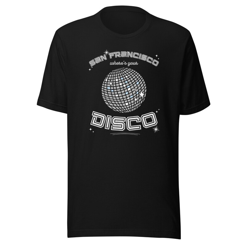 Camiseta "Dónde está tu disco" de San Francisco, EDM, techno, SF, Dom Dolla, ropa rave, festival, camiseta rave, camiseta unisex premium imagen 7