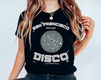 Camiseta "Dónde está tu disco" de San Francisco, EDM, techno, SF, Dom Dolla, ropa rave, festival, camiseta rave, camiseta unisex premium